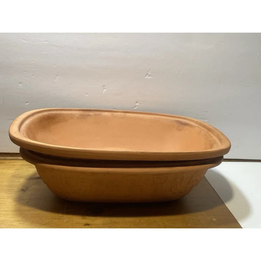 Vintage Romertopf Terra Cotta Clay Roaster Baker 111 Bax -Keramik West Germany